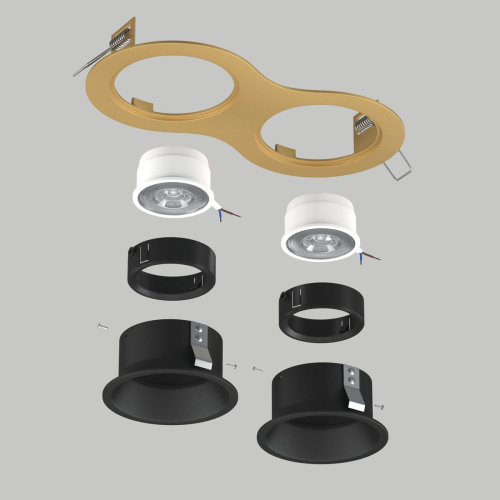 Комплект со светильником Lightstar Domino Round (214623+214607+214607+214007+214007) D6230707BMOD фото 2