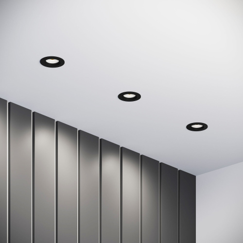 Светильник встраиваемый City GU10 черный 25054/01 фото 2