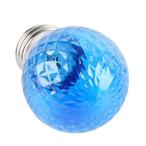 Лампа светодиодная Feron LB-385 Шарик синий прозрачный E27 1W 230V фото 5