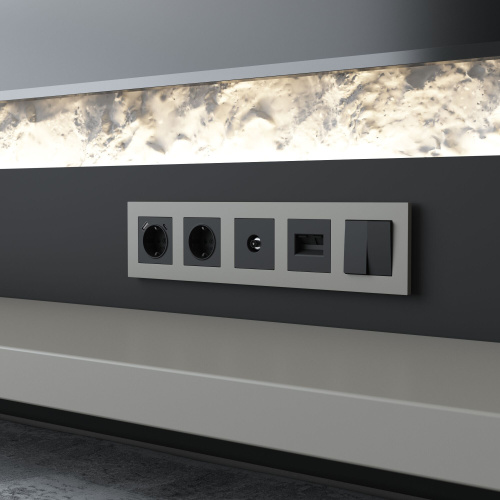 W0052917/ Рамка на 5 постов Slab (дымчатый софт) W0052917 фото 4 W0052917/ Рамка на 5 постов Slab (дымчатый софт) W0052917 фото 4