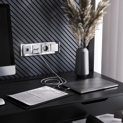 Рамка из стекла на 4 поста Diamant зеркальный W0041220 фото 2