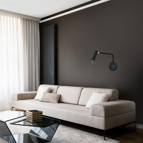 Настенный светильник Escada 10299/1 LED*4W Black фото 5 Настенный светильник Escada 10299/1 LED*4W Black фото 5