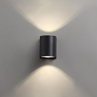 358294 STREET NT19 746 черный Ландшафтный светильник IP65 LED 4000K 4W+4W 220V OPAL