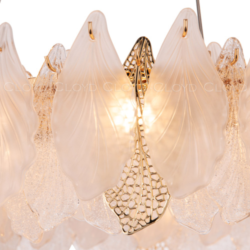 Люстра Cloyd SENEGAL-B C8 / Ø60 см - с золотыми листьями - золото (арт.10434) фото 4 Люстра Cloyd SENEGAL-B C8 / Ø60 см - с золотыми листьями - золото (арт.10434) фото 4