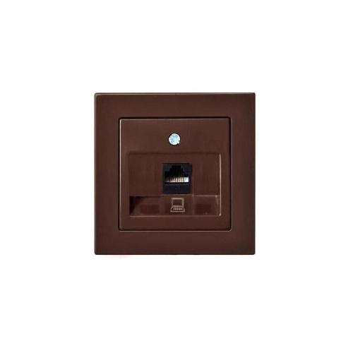 Розетка RJ45 Liregus Epsilon коричневый 28-1450 Розетка RJ45 Liregus Epsilon коричневый 28-1450