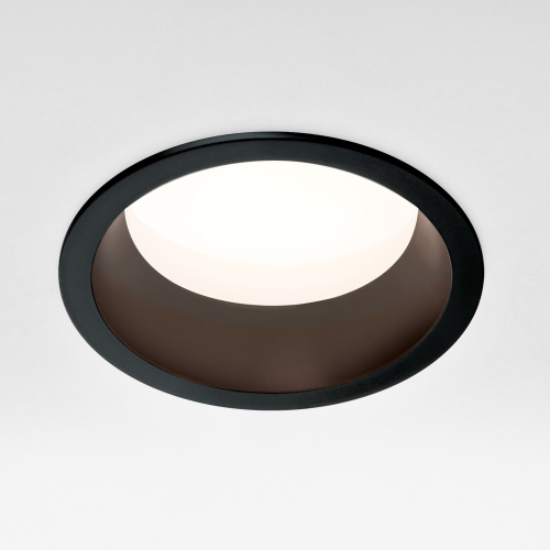 012907 Рамка (светильник) PVC д/LED-модулей 941хх и LED-ламп D50мм PIANO ROUND ЧЕРНЫЙ IP65 фото 3