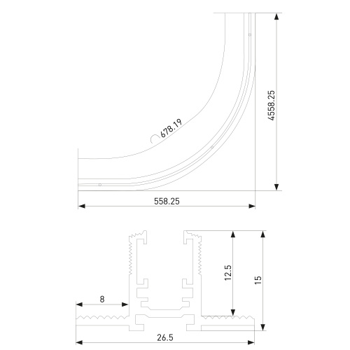 Mini Magnetic Шинопровод под ГКЛ 12,5мм черный Ø900 85220/00 фото 5 Mini Magnetic Шинопровод под ГКЛ 12,5мм черный Ø900 85220/00 фото 5