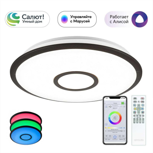 Потолочный светодиодный светильник Citilux Старлайт Смарт CL703A45G Потолочный светодиодный светильник Citilux Старлайт Смарт CL703A45G