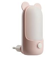 Светильник ночник Feron FN1172 0,8W 220V, розовый