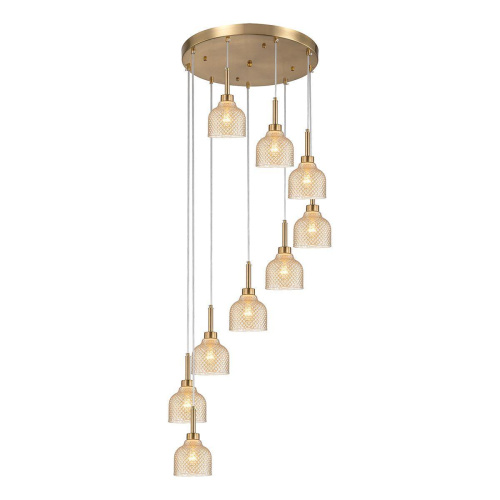 Подвесная люстра Indigo Caramella 11039/9P Amber V000433 Подвесная люстра Indigo Caramella 11039/9P Amber V000433