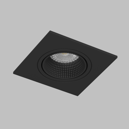 DK3071-BK Встраиваемый светильник, IP 20, 10 Вт, GU5.3, LED, черный/черный, пластик фото 4