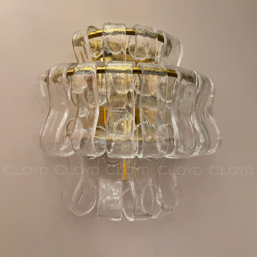 Бра Cloyd NAMASTE W3 / выс. 20 см - латунь - прозрачн.стекло (арт.20487) фото 2 Бра Cloyd NAMASTE W3 / выс. 20 см - латунь - прозрачн.стекло (арт.20487) фото 2