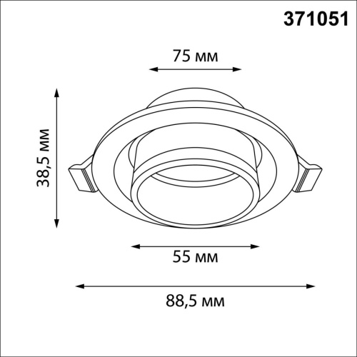371051 WIR NT26 000 черный Светильник встраиваемый IP20 GU10 12W 220-240V LIRIO фото 3 371051 WIR NT26 000 черный Светильник встраиваемый IP20 GU10 12W 220-240V LIRIO фото 3