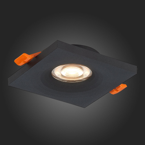 ST205.418.01 Св-к встр. Черный GU10 1*50W  L94xW94xH27 220V Без ламп Встраиваемые светильники фото 9