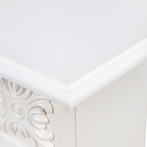 Электрокамин RealFlame Dominica DN белый матовый с очагом Majestic Lux Black RC фото 3