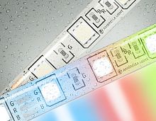 Светодиодная лента 12В 5050 60Led 14.4Вт/м Цветная RGB IP65 5м