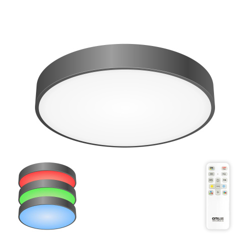 Citilux Купер CL72470G1 LED RGB Светильник с пультом Чёрный Citilux Купер CL72470G1 LED RGB Светильник с пультом Чёрный