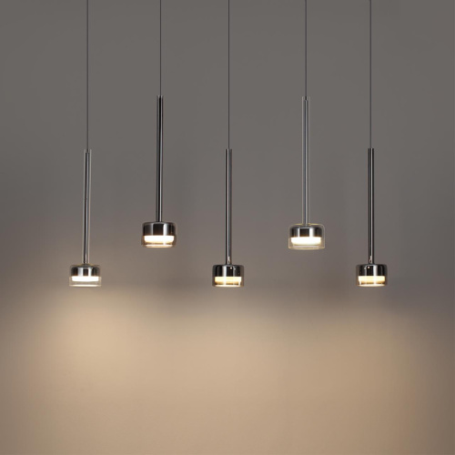 7151/10L HIGHTECH ODL26 347 Подвесной светильник хром/ прозрачное стекло/металл IP20 LED 10W 3000K 220V LASLO фото 2