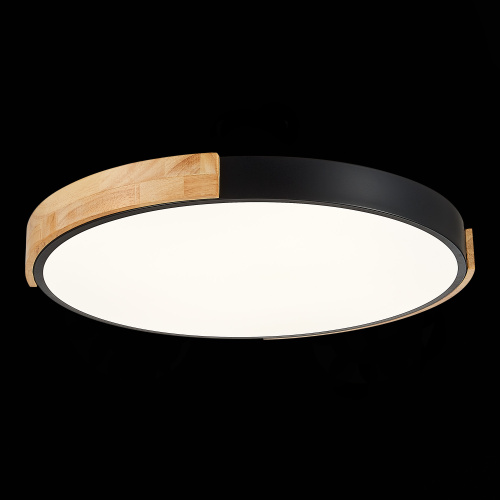 SLE201342-01 Светильник потолочный Черный, Светлое дерево/Белый LED 1*40W 3000K/4000K/6000K DELIA фото 5