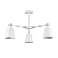 8097/3C MODERNI LN26 342 белый/белый металл, дерево/металл Люстра потолочная Е27 3*60W 220V ROSALINA