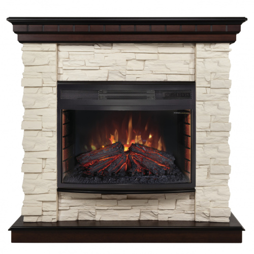 Каминокомплект ELFORD/РАЛЬФ Античный дуб с очагом Электроочаг FIREFIELD 25