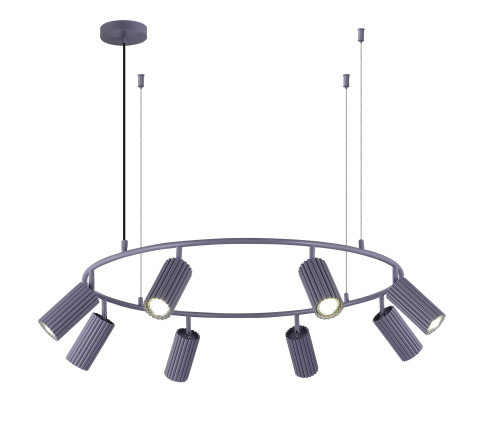 SL1213.703.08 Светильник подвесной ST-Luce Серый/Серый GU10 8*5W 4000K KENDO фото 3