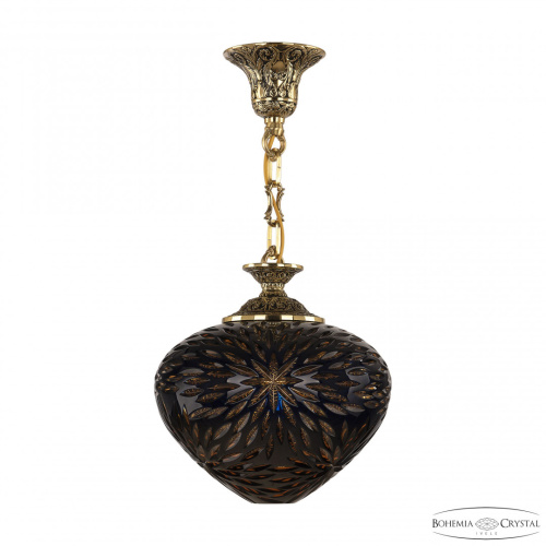Подвесной светильник бронзовый с хрусталём 7003P/23 GB Amber-Blue/H-1A Подвесной светильник бронзовый с хрусталём 7003P/23 GB Amber-Blue/H-1A