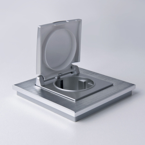 Рамка из металла на 1 пост Аluminium алюминий W0011706 фото 4 Рамка из металла на 1 пост Аluminium алюминий W0011706 фото 4