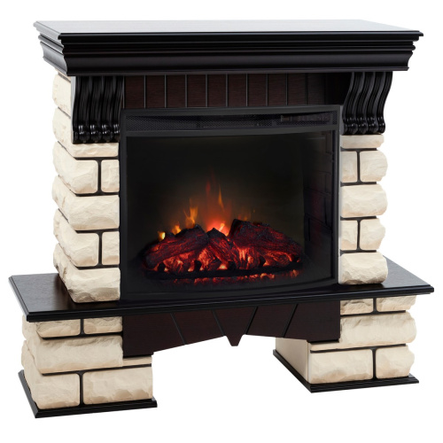 Электрокамин RealFlame Kavkaz 24/25,5 AO античный дуб с очагом Evrika 25,5 LED фото 2 Электрокамин RealFlame Kavkaz 24/25,5 AO античный дуб с очагом Evrika 25,5 LED фото 2