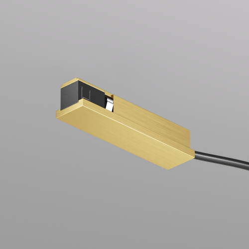 TR5721-SB Подвод питания универсальный (середина/торец) для трека SHINE BASE, 48V DC, IP20, сатинированная латунь, алюминий TR5721-SB Подвод питания универсальный (середина/торец) для трека SHINE BASE, 48V DC, IP20, сатинированная латунь, алюминий