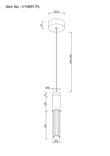 Светильник подвесной светодиодный Moderli V10897-PL Ran фото 5