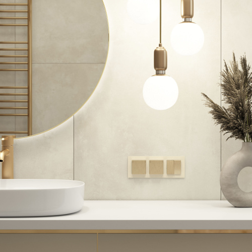 Розетка влагозащ. с зазем. с защит. крышкой и шторками N (шампань рифленый) W1171210 фото 2 Розетка влагозащ. с зазем. с защит. крышкой и шторками N (шампань рифленый) W1171210 фото 2