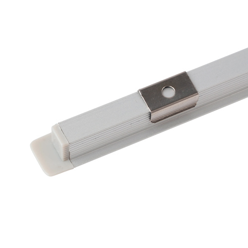 Профиль алюминиевый встраиваемый 9х12мм, серебро, 2м  CAB242 (в комплекте с матовым экраном, 2 заглушками, 4 крепежами) FERON фото 7