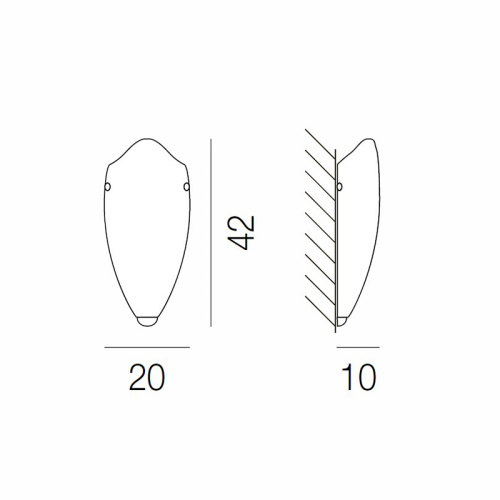 Настенный светильник AP CALICE 42 VE OR фото 4
