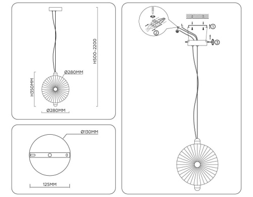 Подвесной светильник Ambrella light High light LH31145 фото 4