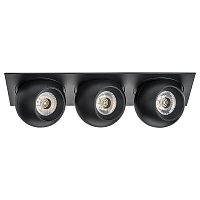 i537747474 Светильник INTERO LED 9W*3 850LM*3 24G ЧЕРНЫЙ 4000K (217537+217074+217074+217074)