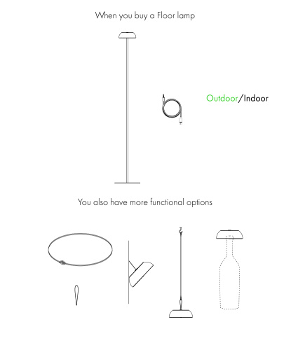 Торшер Float White фото 2