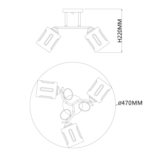 Потолочный светильник Escada 1120/3PL E27*40W Chrome фото 2 Потолочный светильник Escada 1120/3PL E27*40W Chrome фото 2