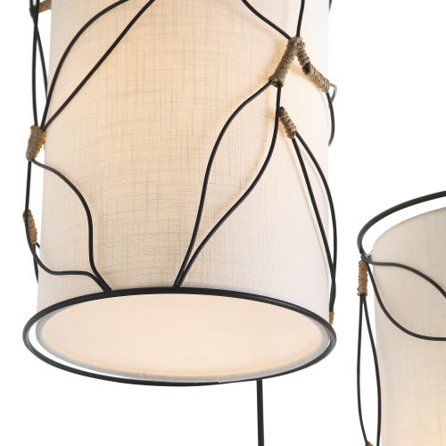 SL6228.403.03 Светильник подвесной ST-Luce Черный/Бежевый E27 3*60W ROOT фото 3