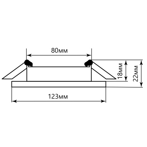 Светильник встраиваемый с белой LED подсветкой Feron CD4045 потолочный GX53 без лампы, серый, хром фото 7 Светильник встраиваемый с белой LED подсветкой Feron CD4045 потолочный GX53 без лампы, серый, хром фото 7