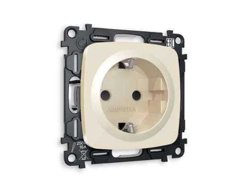 Комплект механизма электрической розетки AMBRELLA VOLT OMEGA Бежевый глянец с/з с шторками QUANT (OP3070, VM141) MO307010 Комплект механизма электрической розетки AMBRELLA VOLT OMEGA Бежевый глянец с/з с шторками QUANT (OP3070, VM141) MO307010