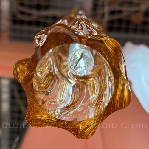 Подвесной светильник Cloyd ICEBERG-B P1 / Ø5 см - латунь - янтарное стекло (арт.11640) фото 3