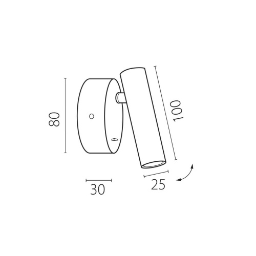 Бра 3W 170LM 4000K, белый Omega Lightstar 200546 фото 4 Бра 3W 170LM 4000K, белый Omega Lightstar 200546 фото 4