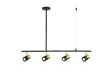 Люстра подвесная Alfa Light F3524-20 Gold+Black GU10*4