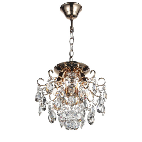 SL846.202.03 Люстра подвесная ST-Luce Золотистый/Прозрачный E14 3*40W ORECCHINI фото 6