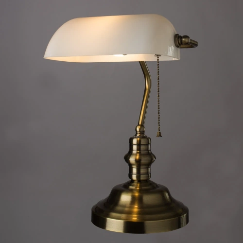 Кабинетная настольная лампа Arte Lamp BANKER A2493LT-1AB фото 2 Кабинетная настольная лампа Arte Lamp BANKER A2493LT-1AB фото 2