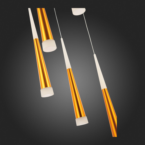 SLE200103-05 Светильник подвесной Золотистый/Золотистый, Белый LED 5*7W 3000K ORPELO фото 2