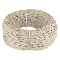 Ретро кабель витой 3х1,5 песочный 20 м (под заказ) Ретро кабель витой  3х1,5  (песочный) 20м