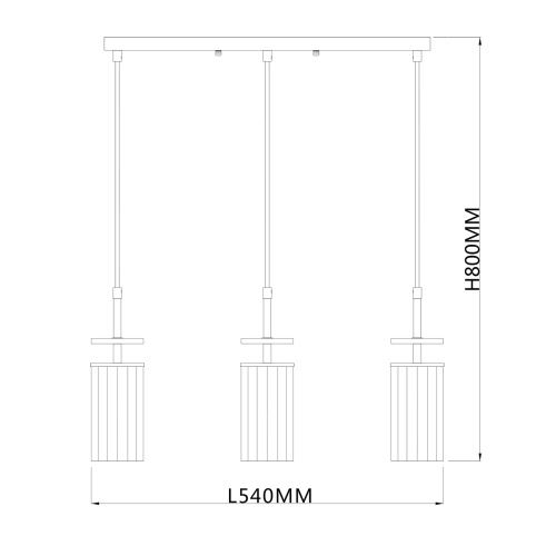 Подвесной светильник Escada 10191/3S E14*40W Black фото 7