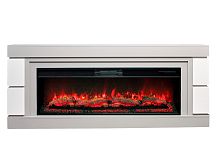 Каминокомплект ДЭНВЕР Серый камень/Белый с очагом Электроочаг JOKER/ДЖОКЕР 52